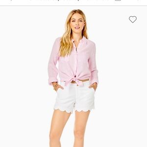 Lilly Pulitzer buttercup Scallop shorts Size 12